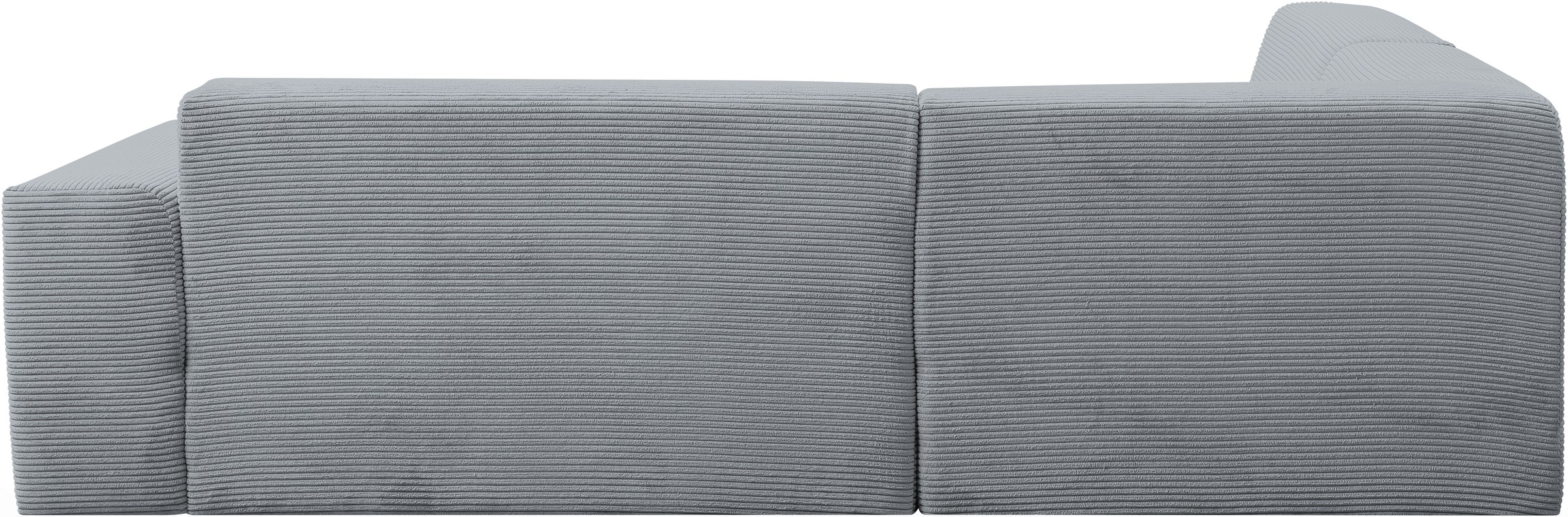 WERK2 Ecksofa »Zeus-M, tolles Sofa mit schönen Details, L-Form«, Curvy Trend Garnitur, urbane Optik, komfortable Wellenunterfederung