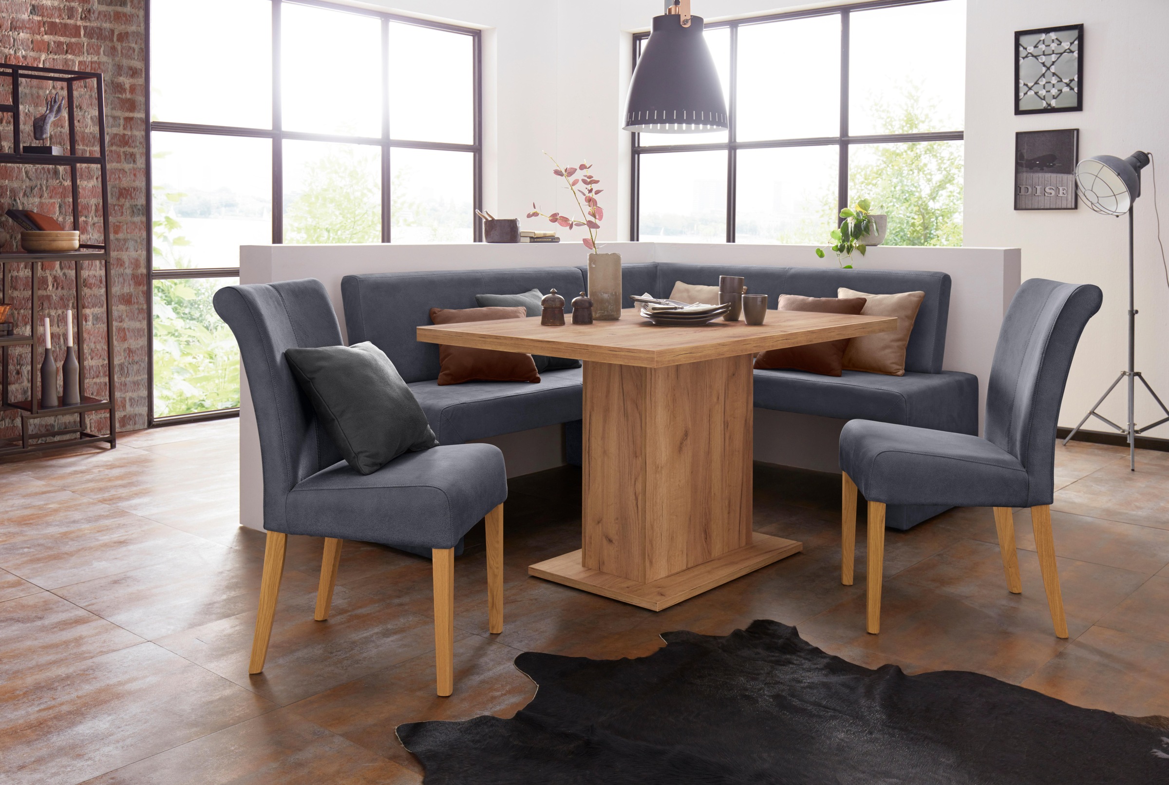 Home affaire 4-Fußstuhl »Barcelona« (Set) 2 Stk.Stuhlbeine aus Massivholz, günstig online kaufen