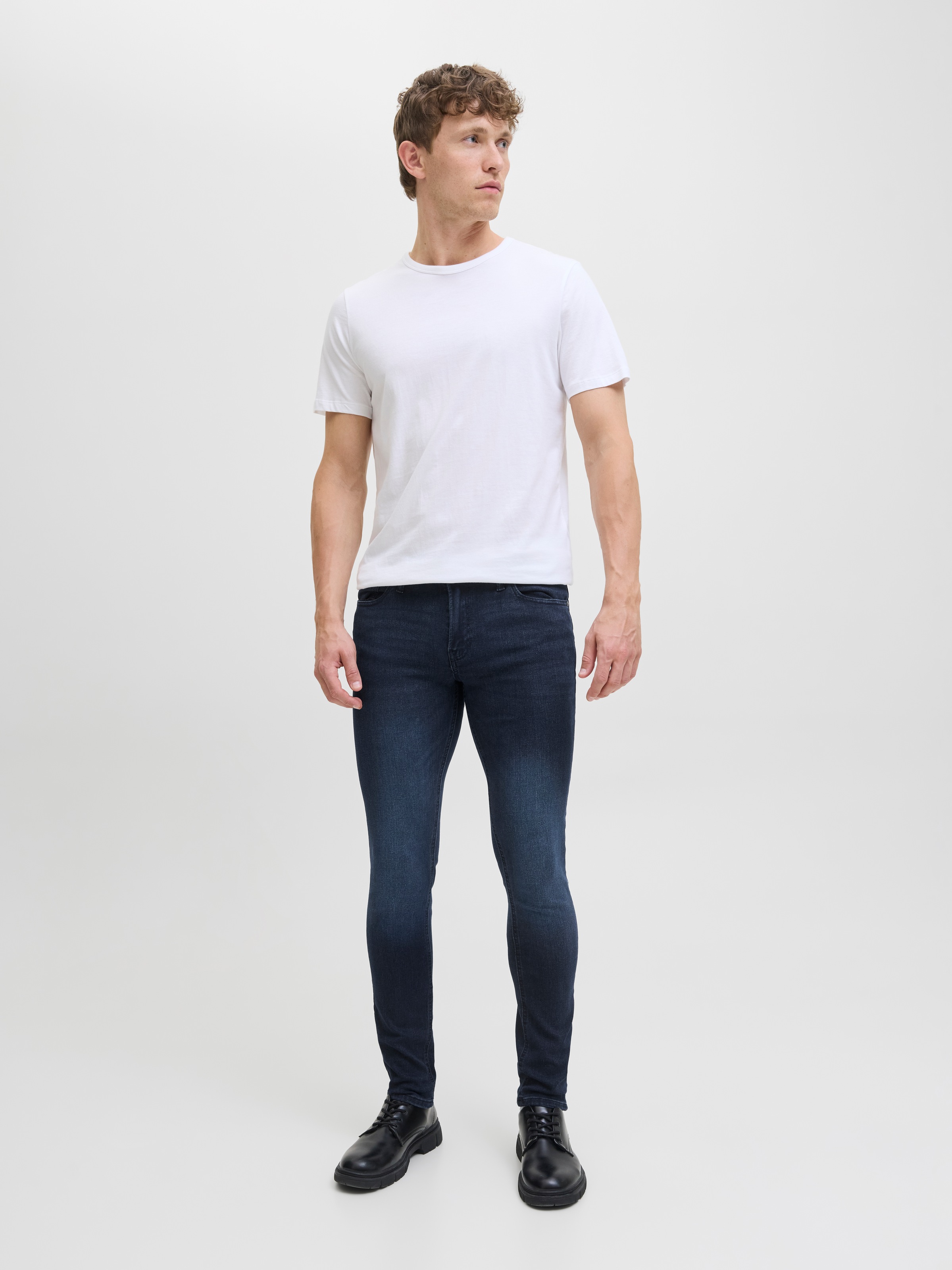 Jack & Jones Skinny-fit-Jeans »JJILIAM  Skinny Jeans mit Used-Waschung für schlanke Silhouette« Abriebeffekte, modisch, skinny fit, Baumwollmischung,