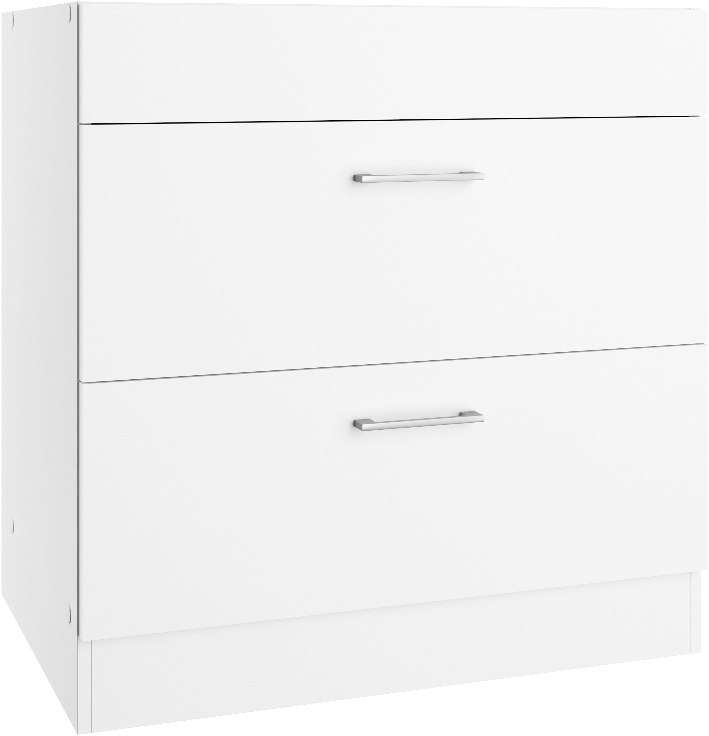 KOCHSTATION Kochfeldumbauschrank »KS-Milan« Kochfeldumbau 80 cm, matte oder günstig online kaufen