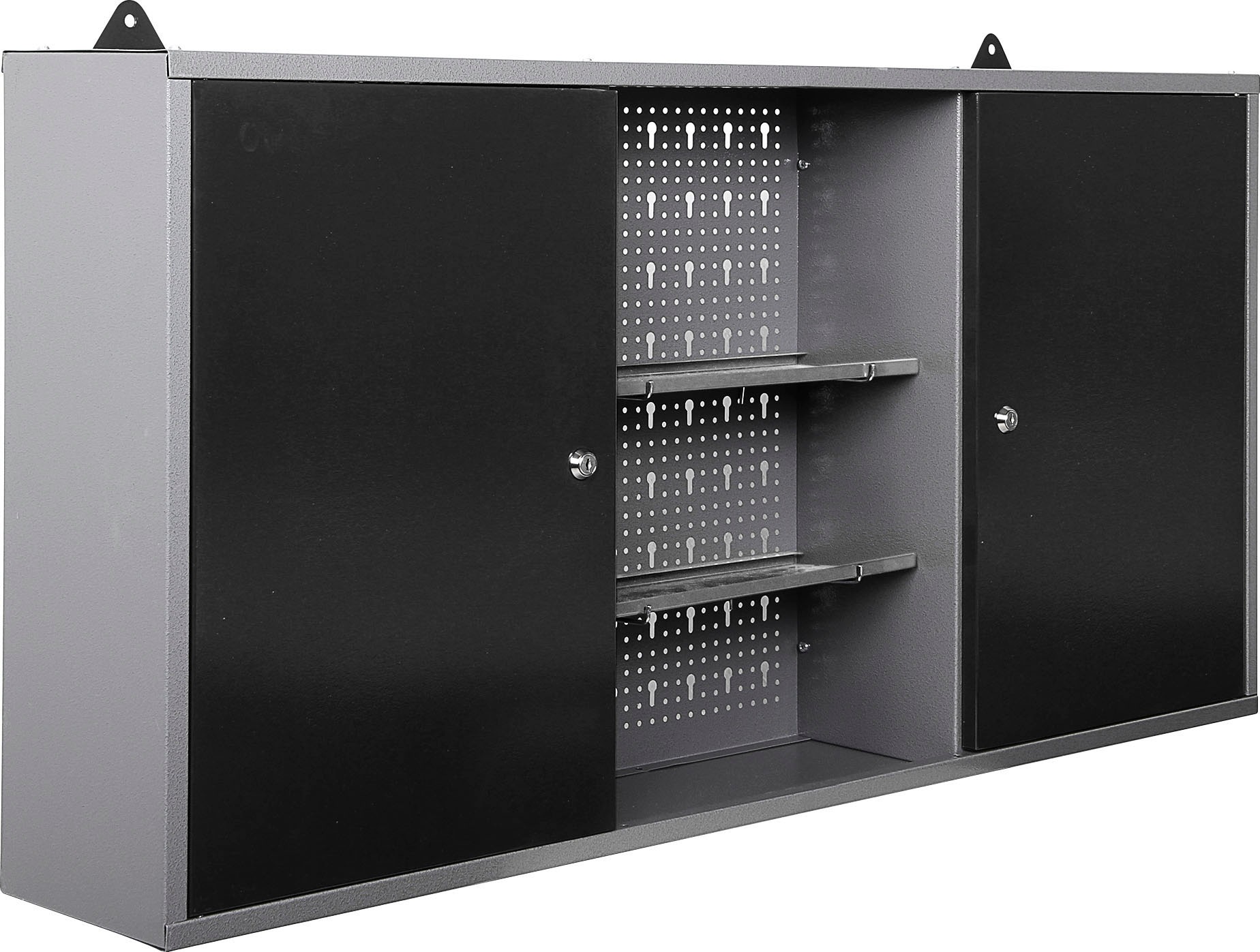 ONDIS24 Werkstatt-Set, 2x Werkbank, 2x Werkstattschrank, 2x Lochwand