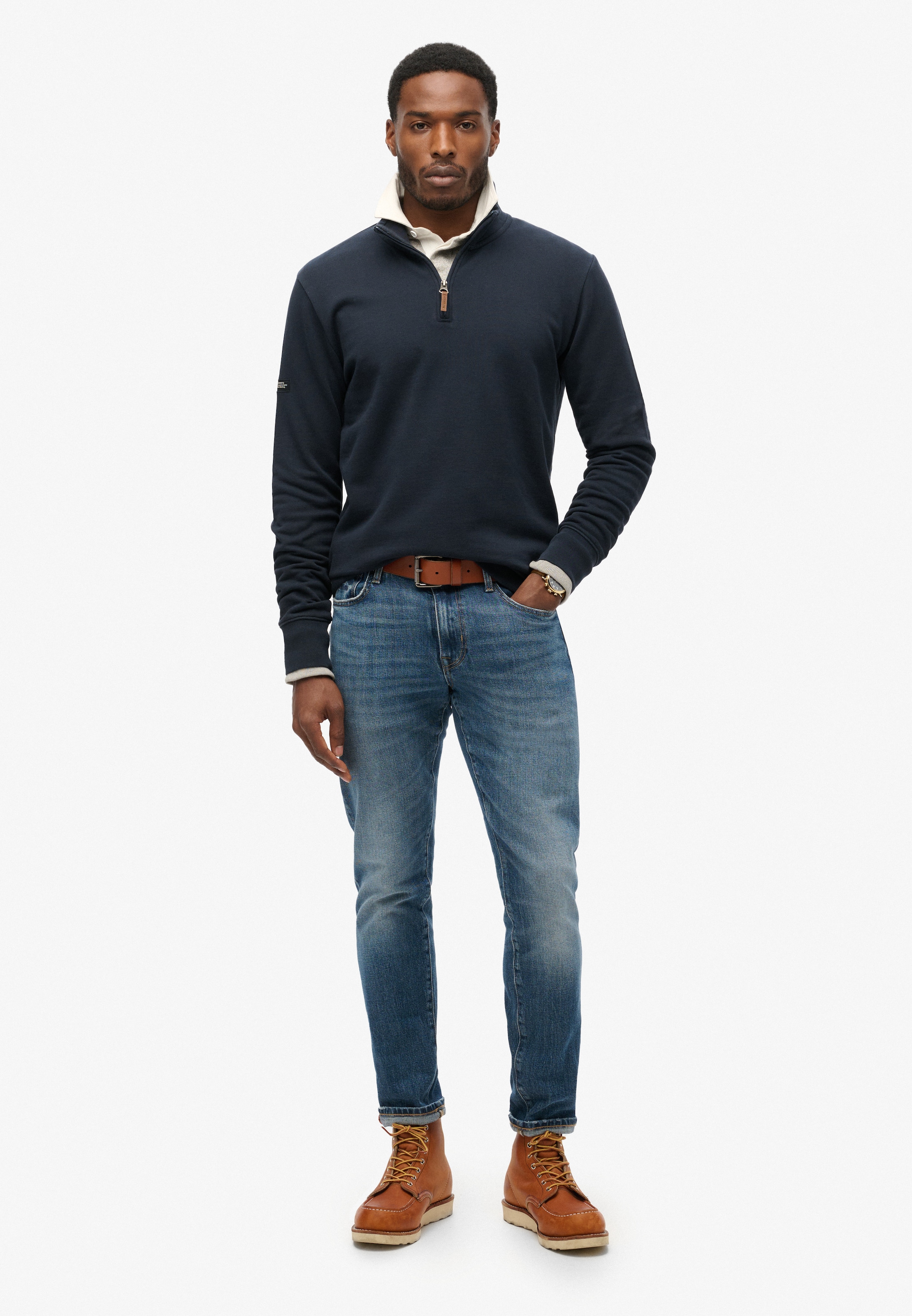 Superdry Sweatshirt »CORE LOGO HENLEY«