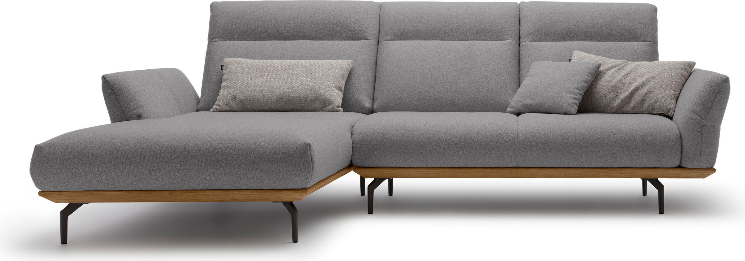 Creation BY ROLF BENZ Ecksofa »CR.460« Sockel in Nussbaum, Winkelfüße in Um günstig online kaufen