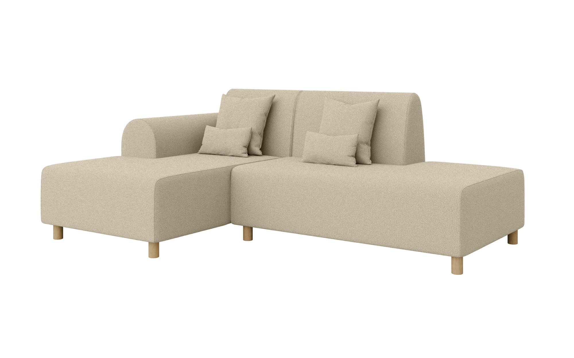 INOSIGN Ecksofa »Suyala«, L-Form mit Hocker