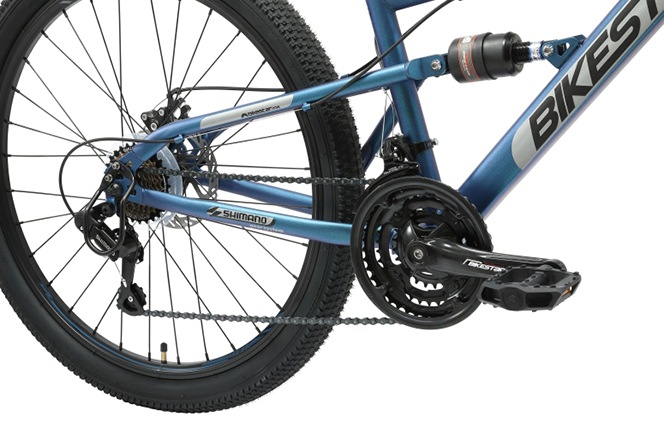 Bikestar Mountainbike 21 Gang Shimano RD-TY300 Schaltwerk Kettenschaltung für Damen und Herren, Kettenschaltung