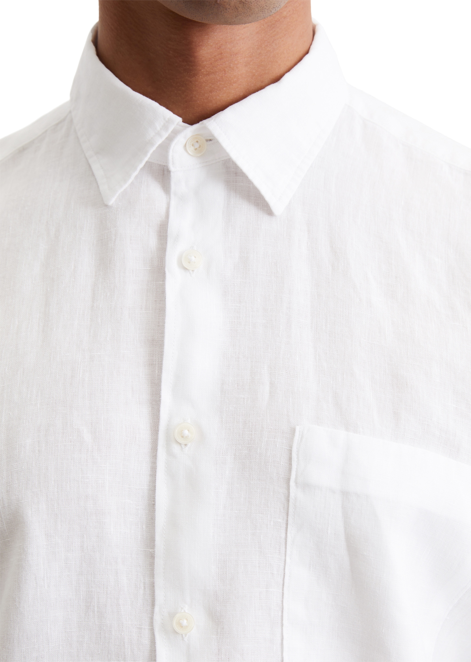 Marc O'Polo Leinenhemd, im klassisch cleanen Look