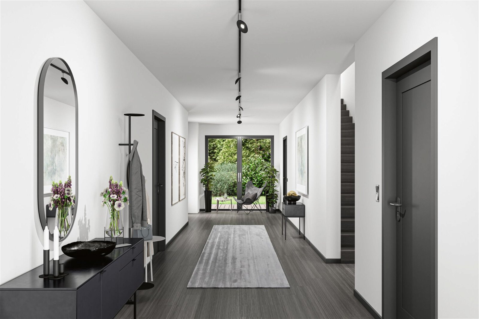 Paulmann Schienensystem-Leuchten »URail Schienenspot Sphere Einzelspot 600lm 7,4W 4000K 230V Chrom matt«, dimmbar