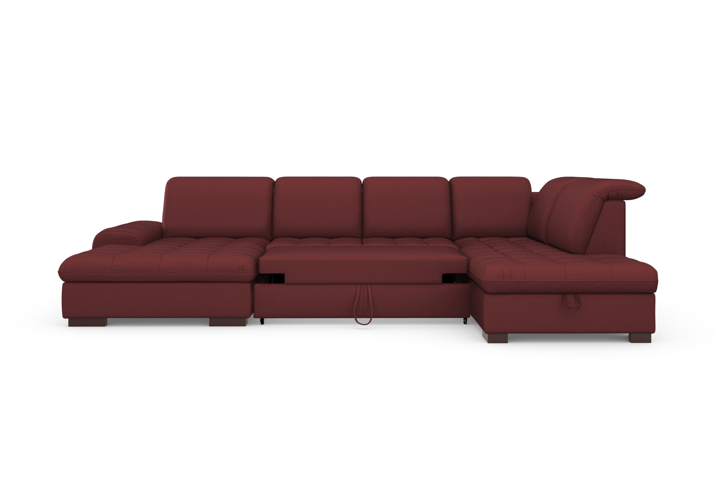 sit&more Wohnlandschaft »Luxor U-Form«, wahlweise mit Bettfunktion, Bettkasten und Kopfteilverstellung