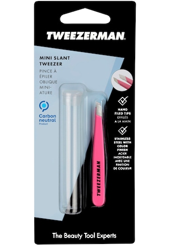 Pinzette »TWEEZERMAN | Mini Slant Tweezer: Kleine Pinzette in Neon Pink«