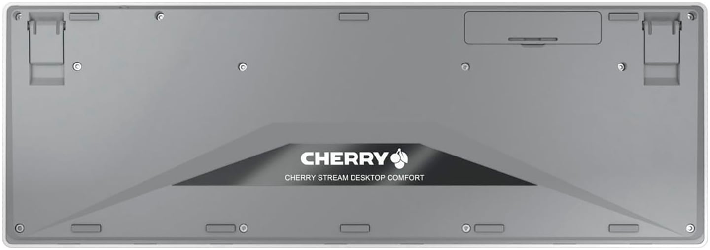 Cherry Tastatur »CHERRY STREAM DESKTOP COMFORT« (Anpassbare Höhe | Multimedia-Tasten | Windows-Sperrtaste | Ziffernblock)