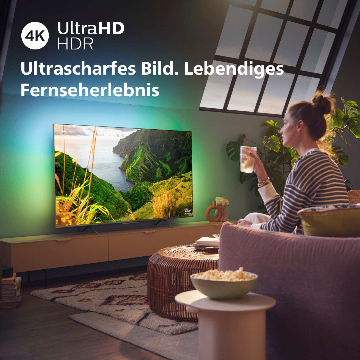 LED-Fernseher Philips Rechnung HD, kaufen cm/43 Ultra Zoll, Smart-TV »43PUS8108/12«, 108 4K auf