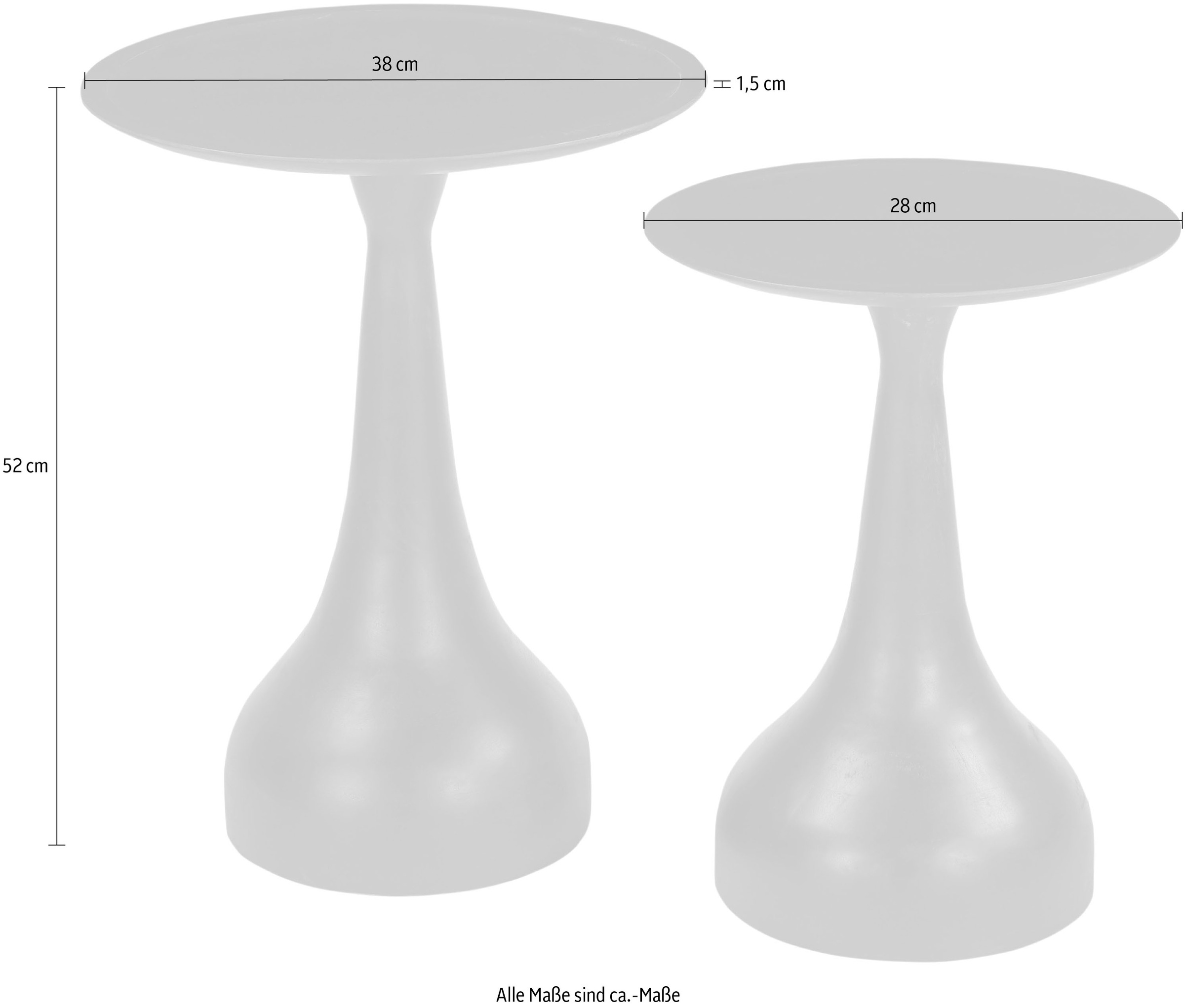 SIT Beistelltisch, (1 St.), runde Tischplatte