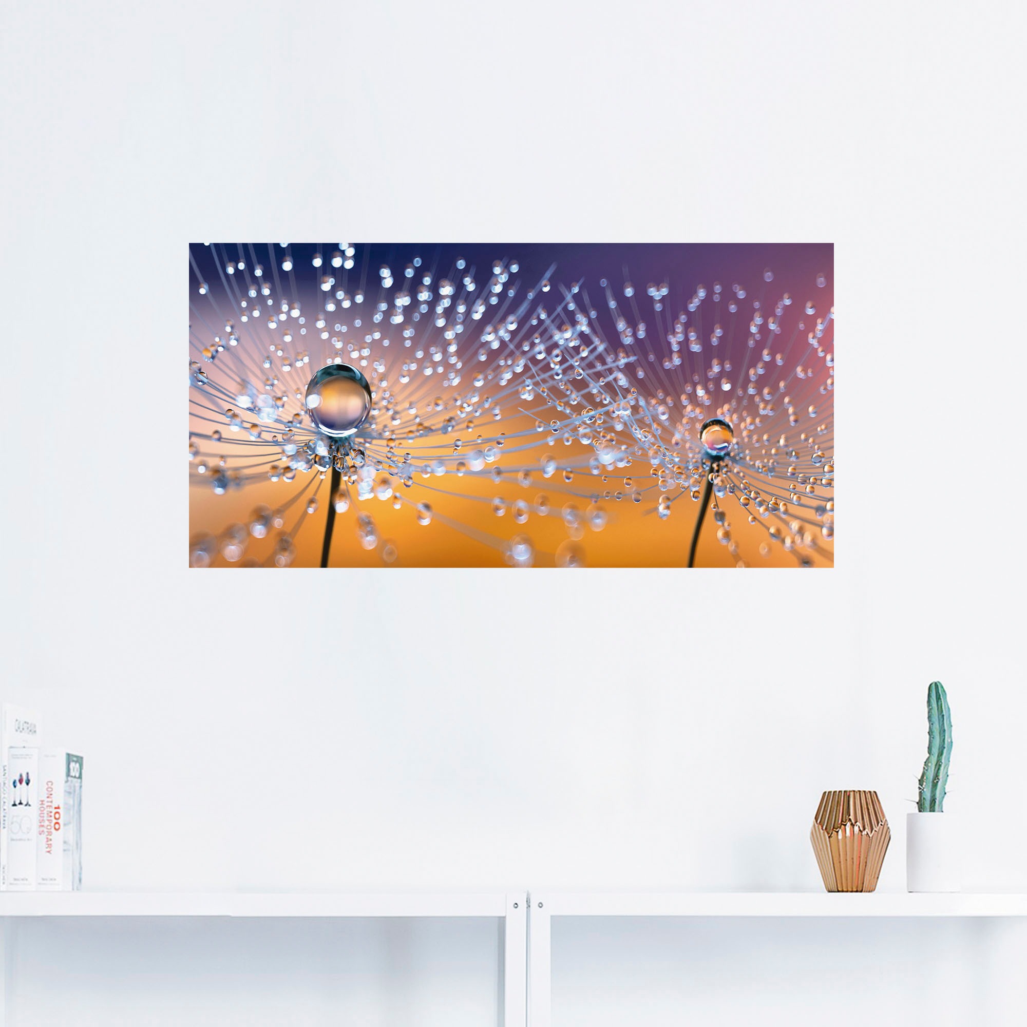 Artland Wandbild »Pusteblumen Tautropfen«, Blumenbilder, (1 St.), als Alubild, Outdoorbild, Leinwandbild, Poster, Wandaufkleber
