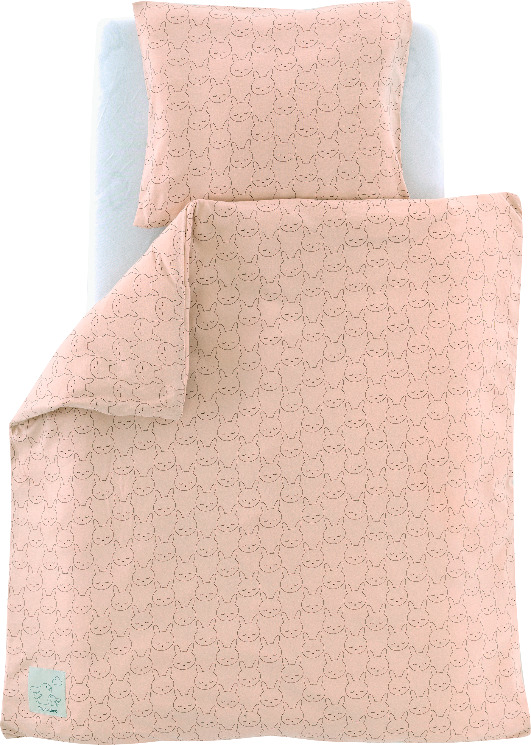 Träumeland Babybettwäsche »Jersey Kuschelhase«, mit Allover-Print günstig online kaufen