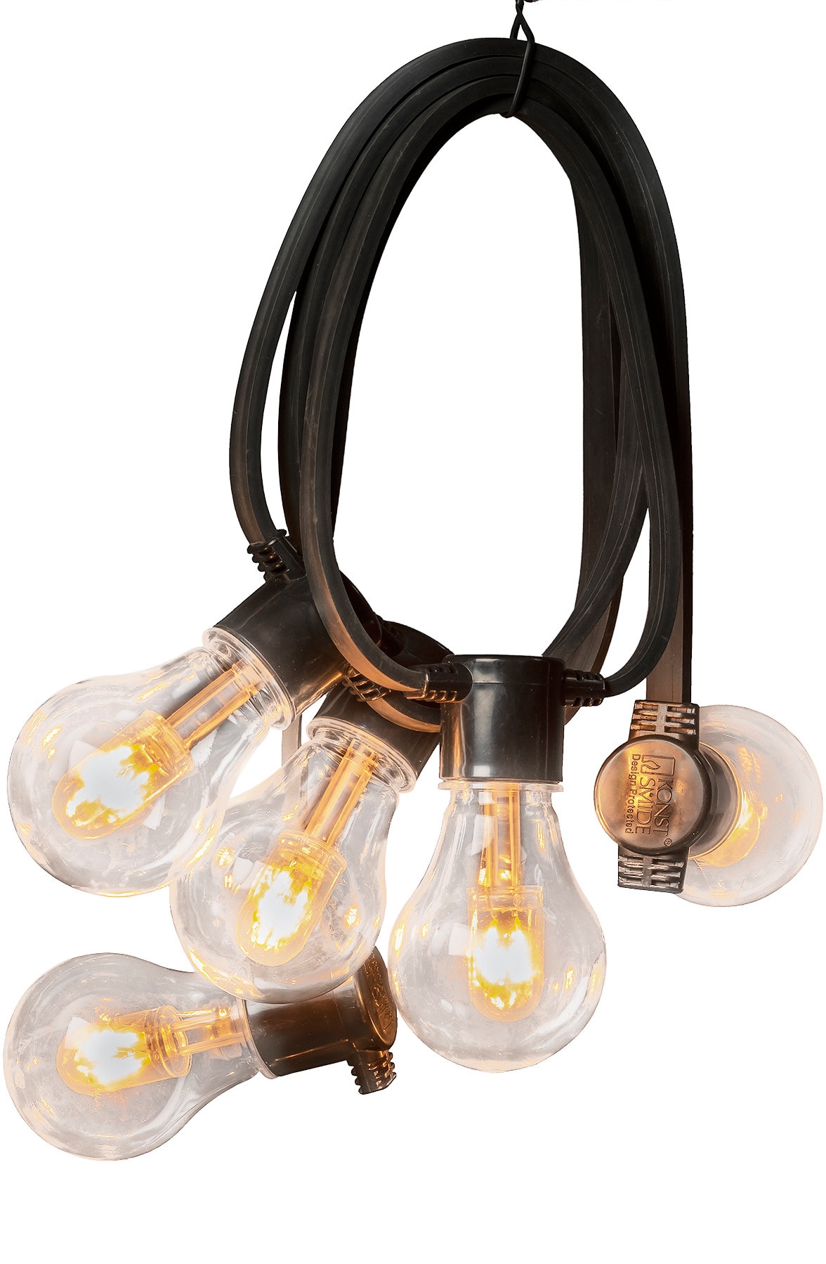 KONSTSMIDE LED-Lichterkette, 40 St.-flammig, LED Birnen Rechnung / Dioden 10 auf klar, klare bestellen bernsteinfb. 40 Biergartenkette