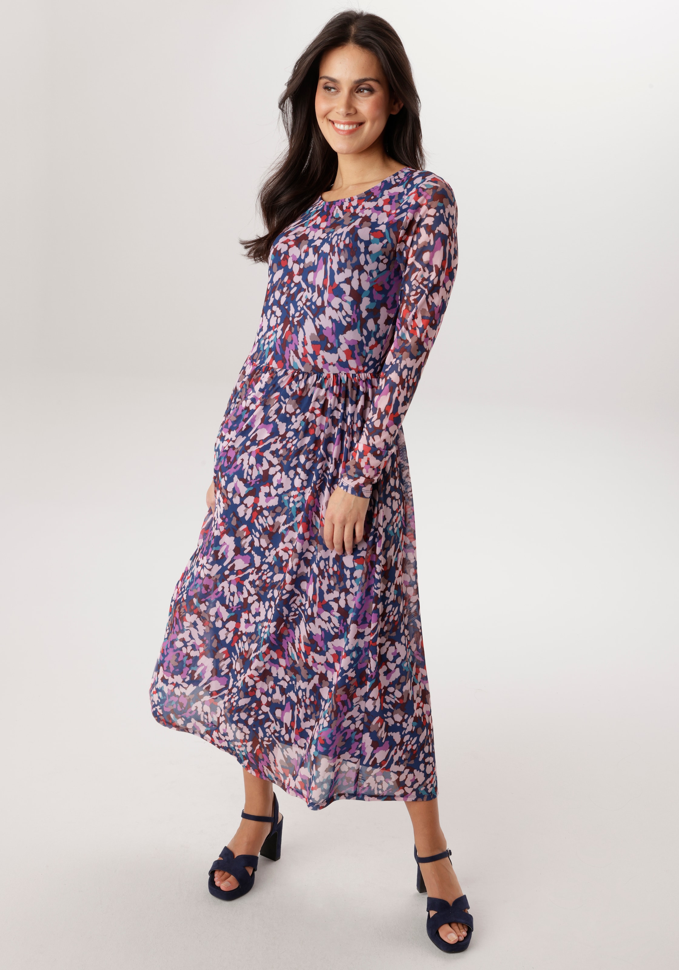 Aniston SELECTED Midikleid im ausdruckstarkem Druckdessin - NEUE KOLLEKTION