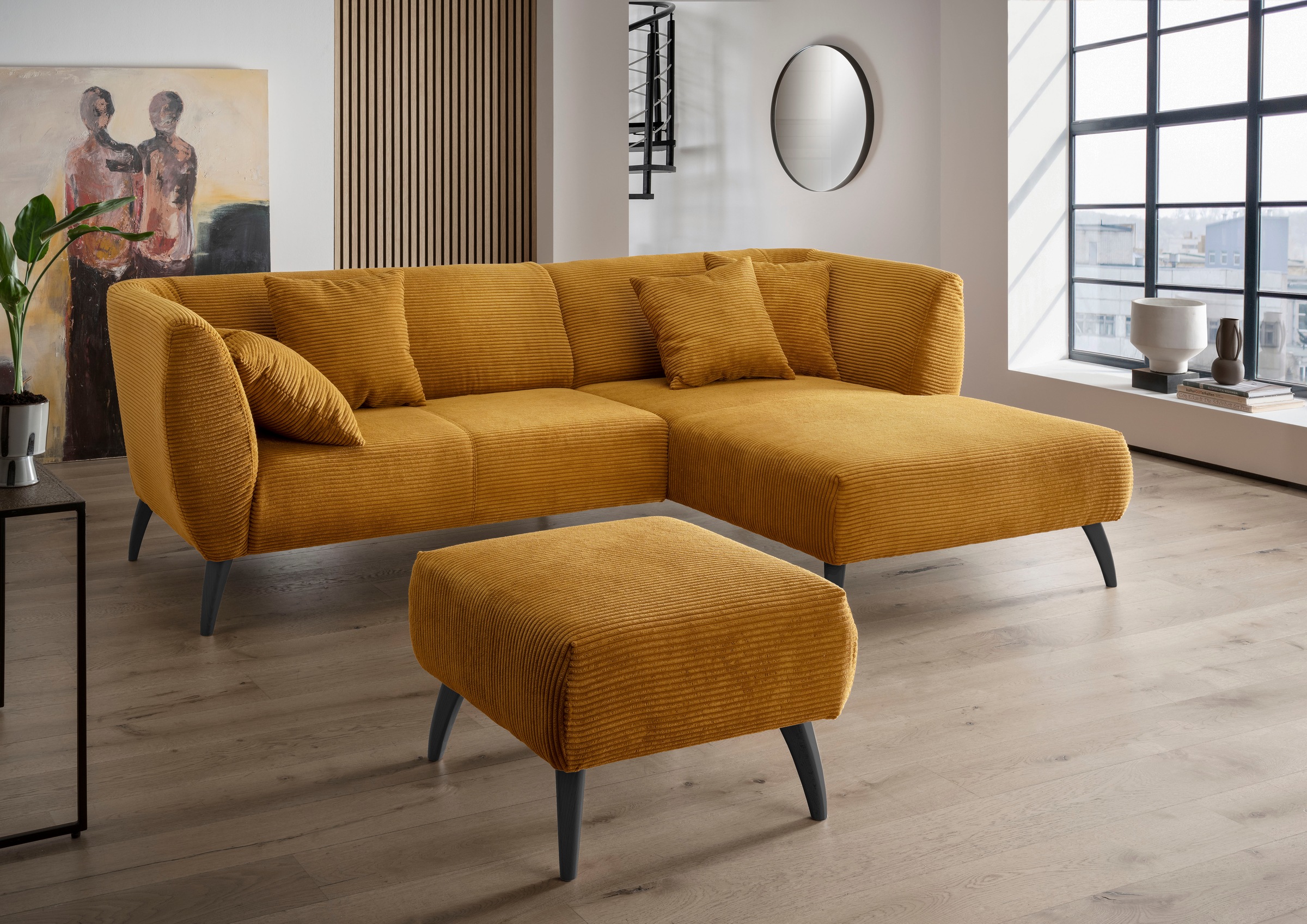 INOSIGN Ecksofa »Colori Polstermöbel mit zeitlos eleganter Rückenführung. L günstig online kaufen