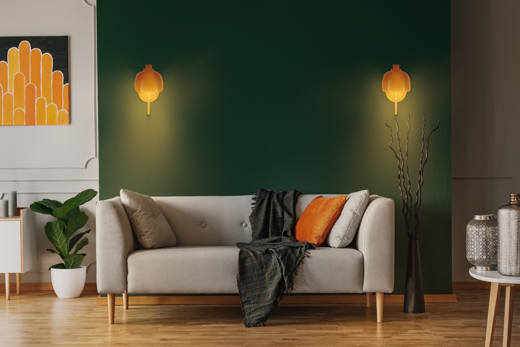 Osram Wandleuchte »Decor Corolle« G9 1 Stk. Fassung G9, Stahl und Glas