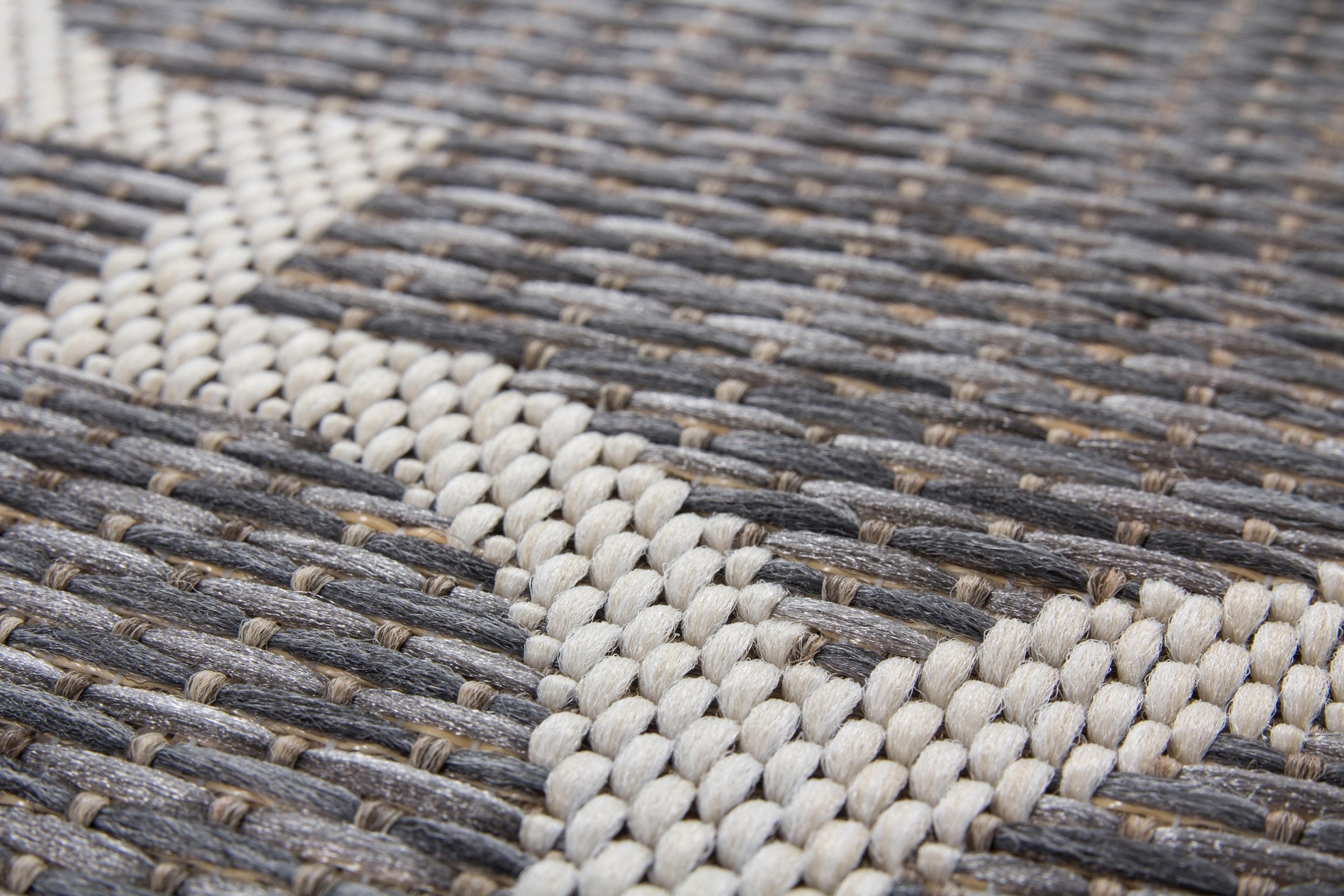 my home Teppich »Valon«, rechteckig, 7 mm Höhe, Indoor und Outdoor geeignet, Wohnzimmer