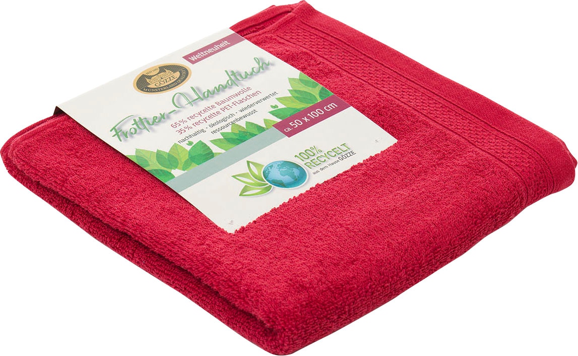 Gözze Handtücher »Uni Recycelt« im Set, Uni Farben, 100% recycelten Materia günstig online kaufen