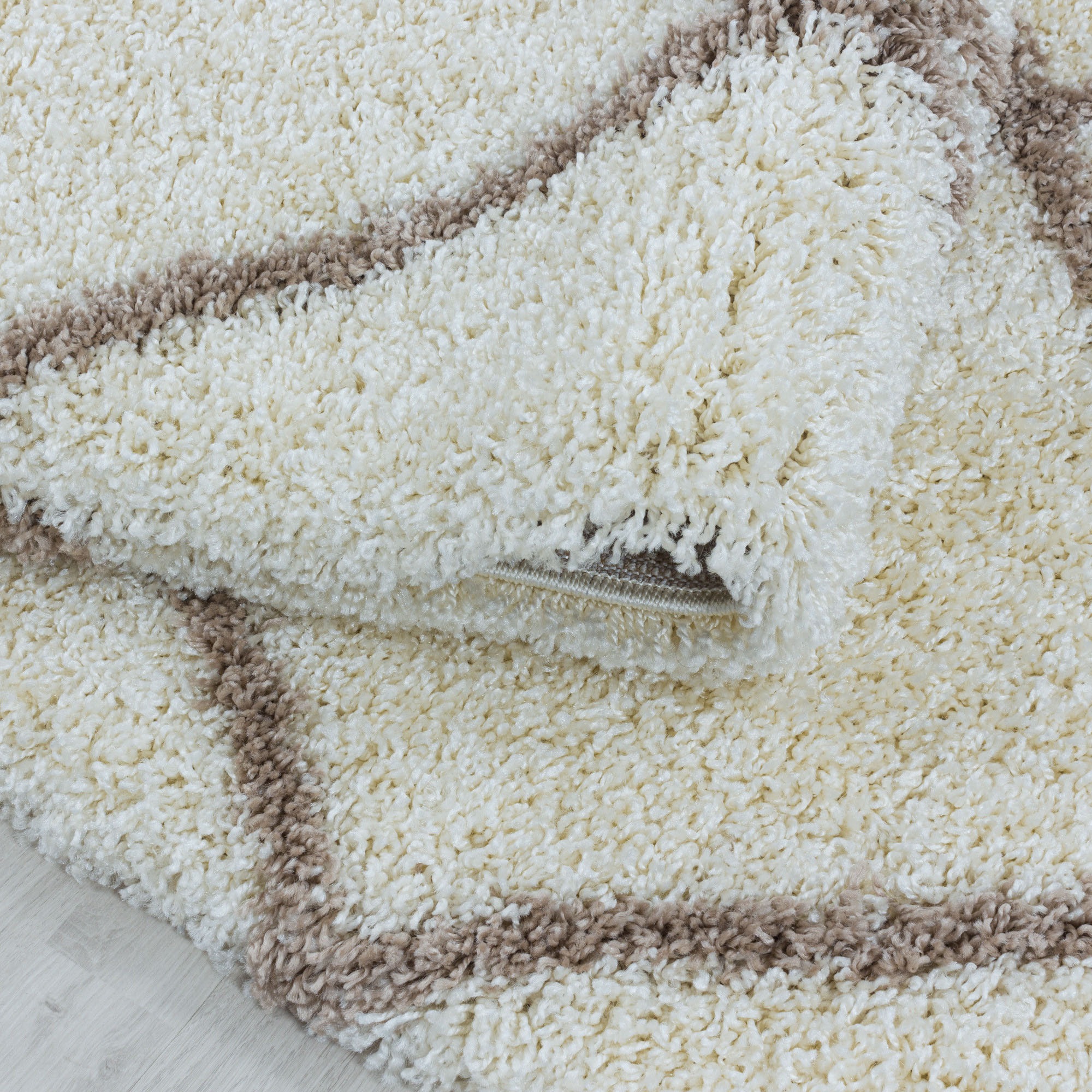 Ayyildiz Teppiche Hochflor-Teppich »ALVOR 3401«, rund, 50 mm Höhe, Shaggy, günstig online kaufen