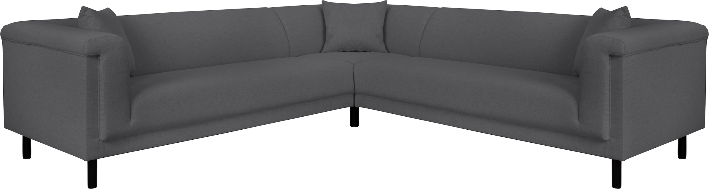 Home affaire Ecksofa »AGNIA L-Form   B/T/H: 244/244/71 cm« incl. Zierkissen, gleichschenklig, auch in Cord