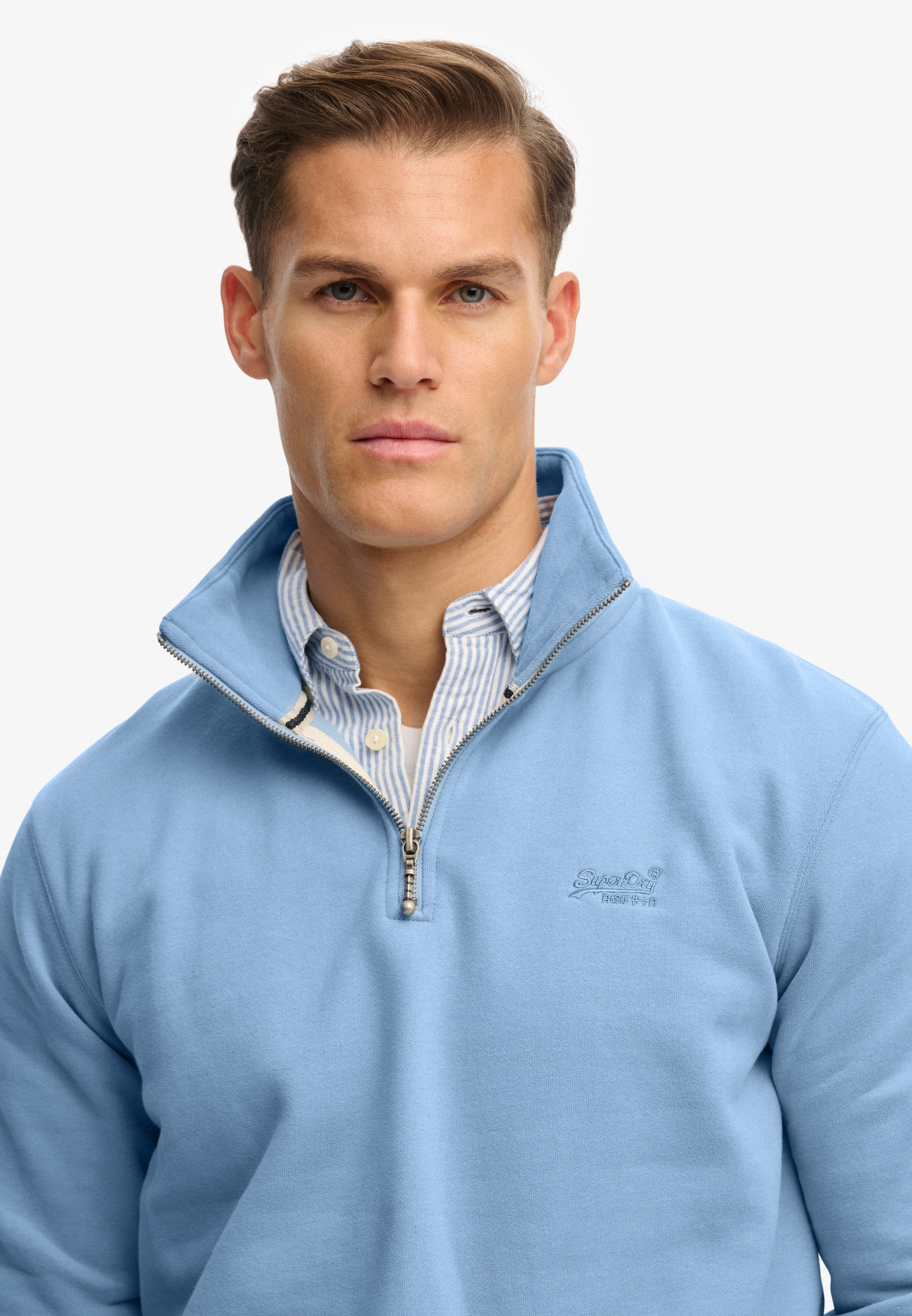 Superdry Sweatshirt »ESSENTIAL LOGO HENLEY«
