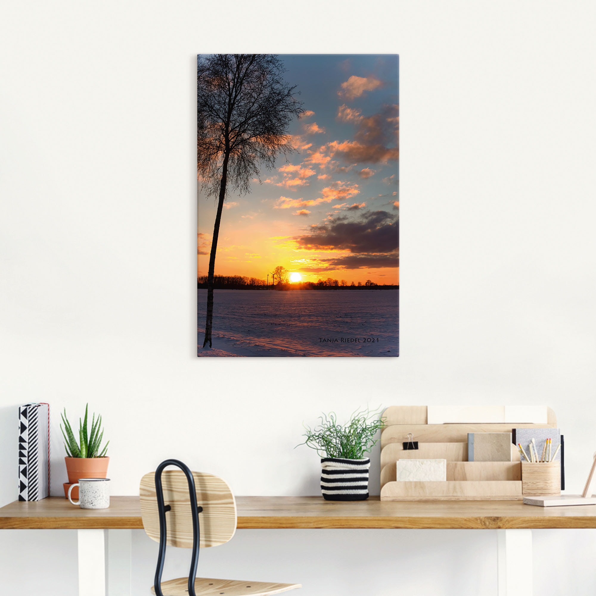 Artland Wandbild »Sehnsucht Momente der Natur«, Bilder vom Sonnenuntergang & -aufgang, (1 St.), in vielen Größen & Produktarten, Alubild, Leinwandbild, Poster, Wandaufkleber