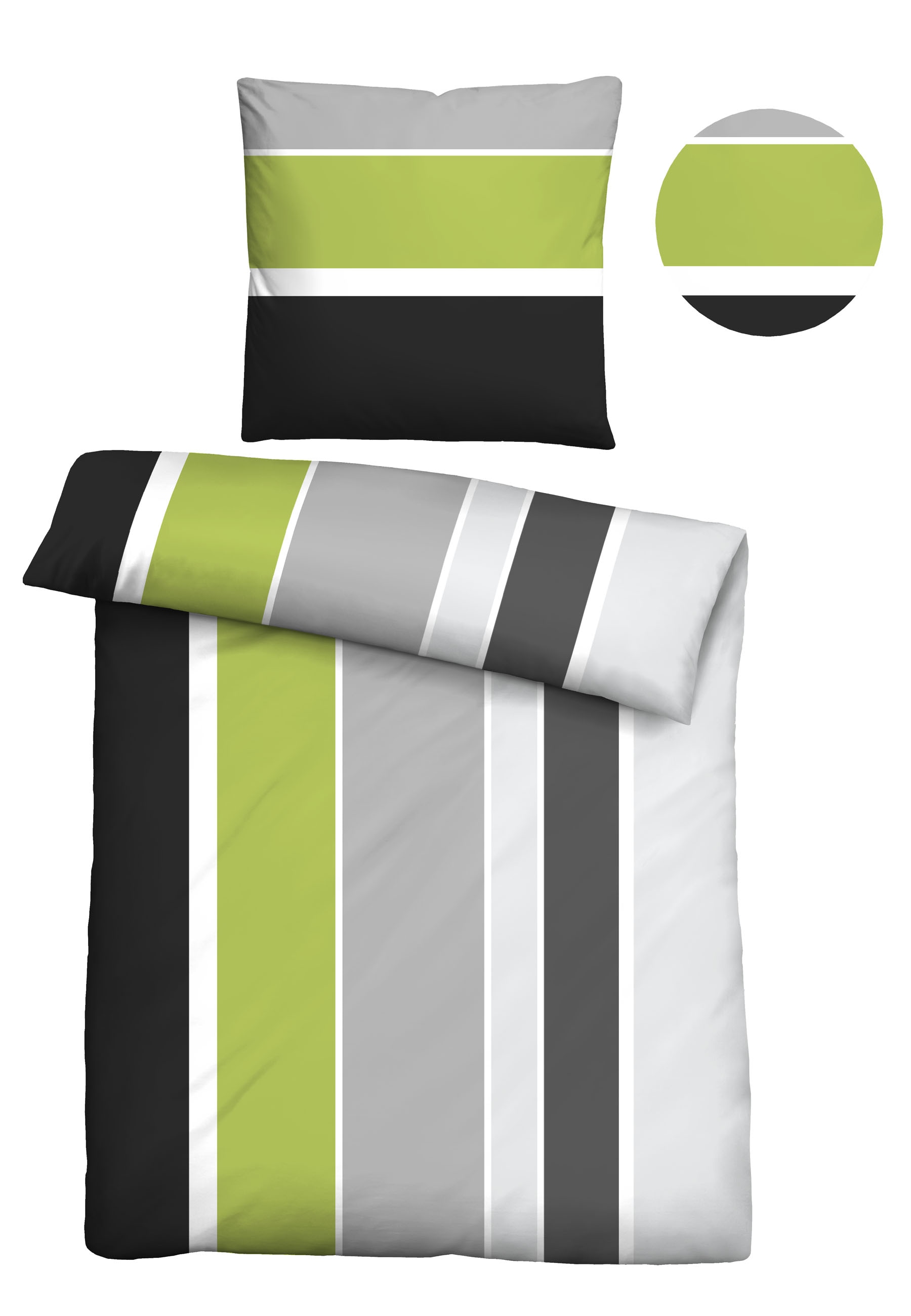 Castell - Markenbettwäsche Bettwäsche »0040562« 2 Stk. hautsympathisch, 100% Baumwolle, Reißverschluss, ganzjährig nutzbar