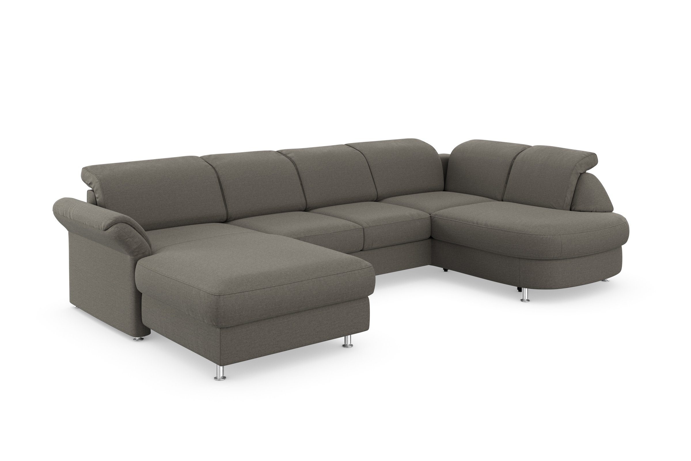 sit&more Wohnlandschaft »Apulia U-Form«, wahlweise Bettfunktion, Bettkasten und Kopf- und Armteilverstellung