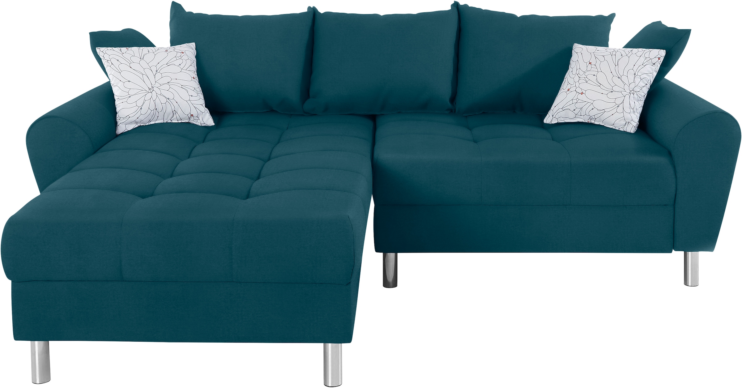COLLECTION AB Ecksofa »Rada L-Form«, inklusive Hocker, Bettfunktion und Federkern