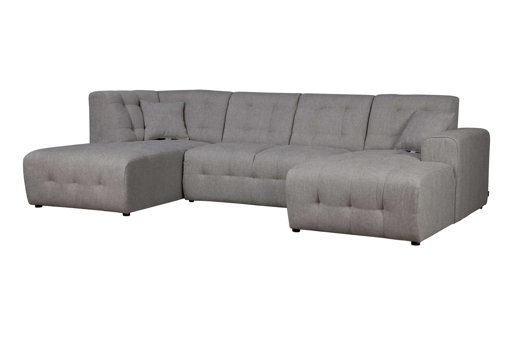 Home affaire Wohnlandschaft »Nosia U-Form«, incl. 2 Zierkissen, mit feiner Steppung