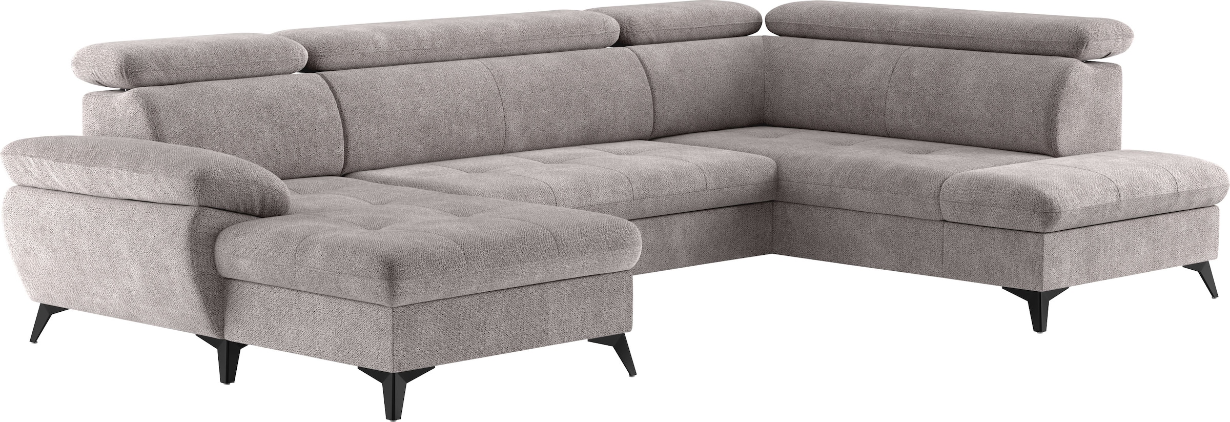 COTTA Wohnlandschaft »Hudson U-Form«, mit Kopfteilverstellung, wahlweise mit Bettfunktion & Bettkasten