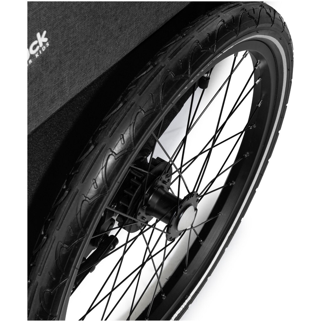 Hauck Fahrradkinderanhänger »2in1 Bike Trailer und Buggy Dryk Duo, melange grey«