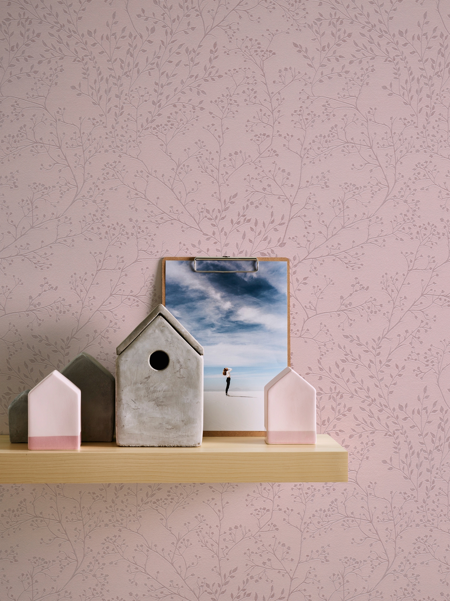 A.S. Création Vliestapete »Trendwall«, floral-botanisch-Wald, Vintage Tapete Tapete Blumen Tapeten Wohnzimmer Schlafzimmer Küche