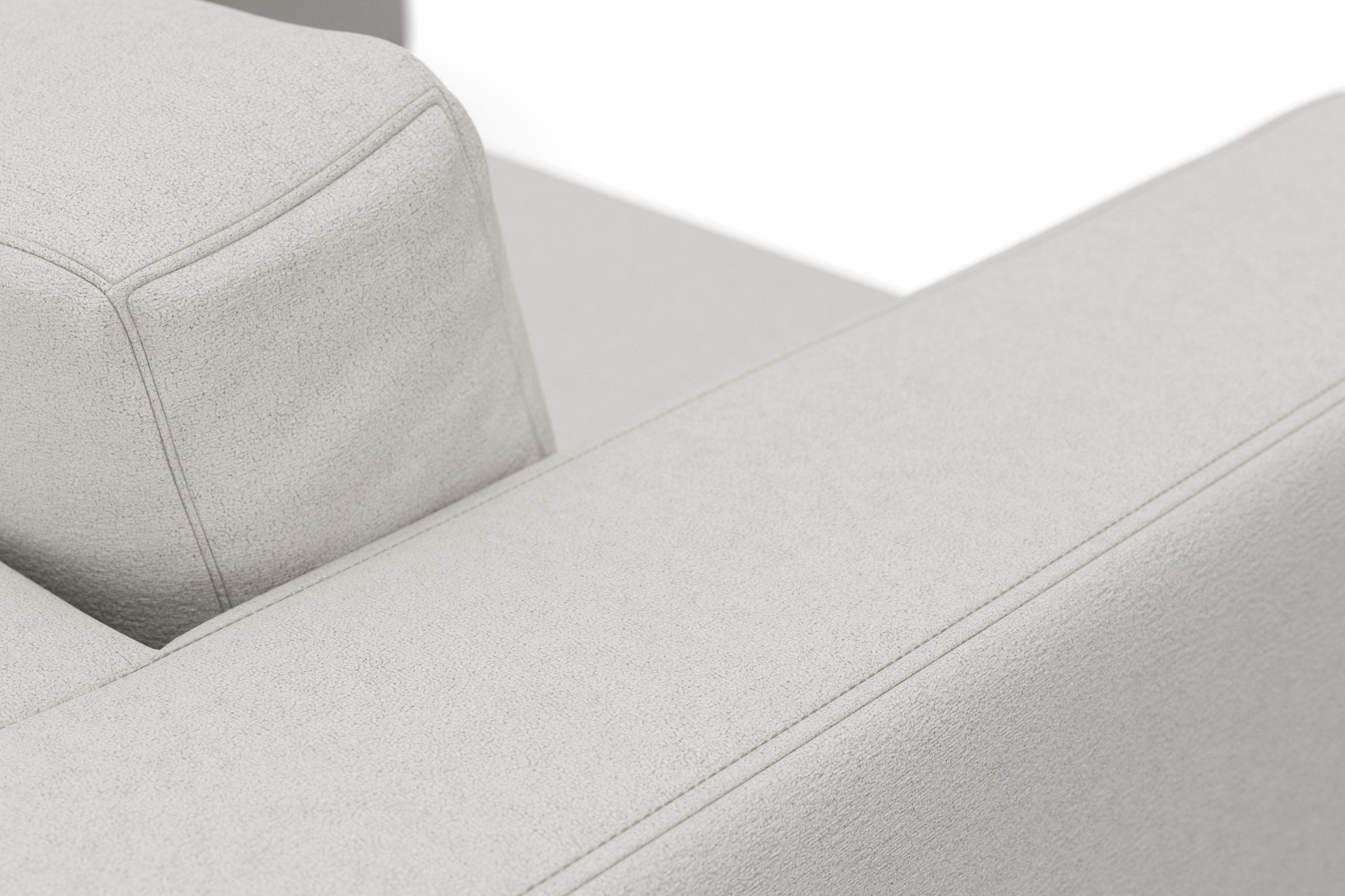 DOMO collection Ecksofa »Modica, zeitlos und elegant, L-Form«, moderne Optik mit extrabreiter Recamiere, auch in Cord