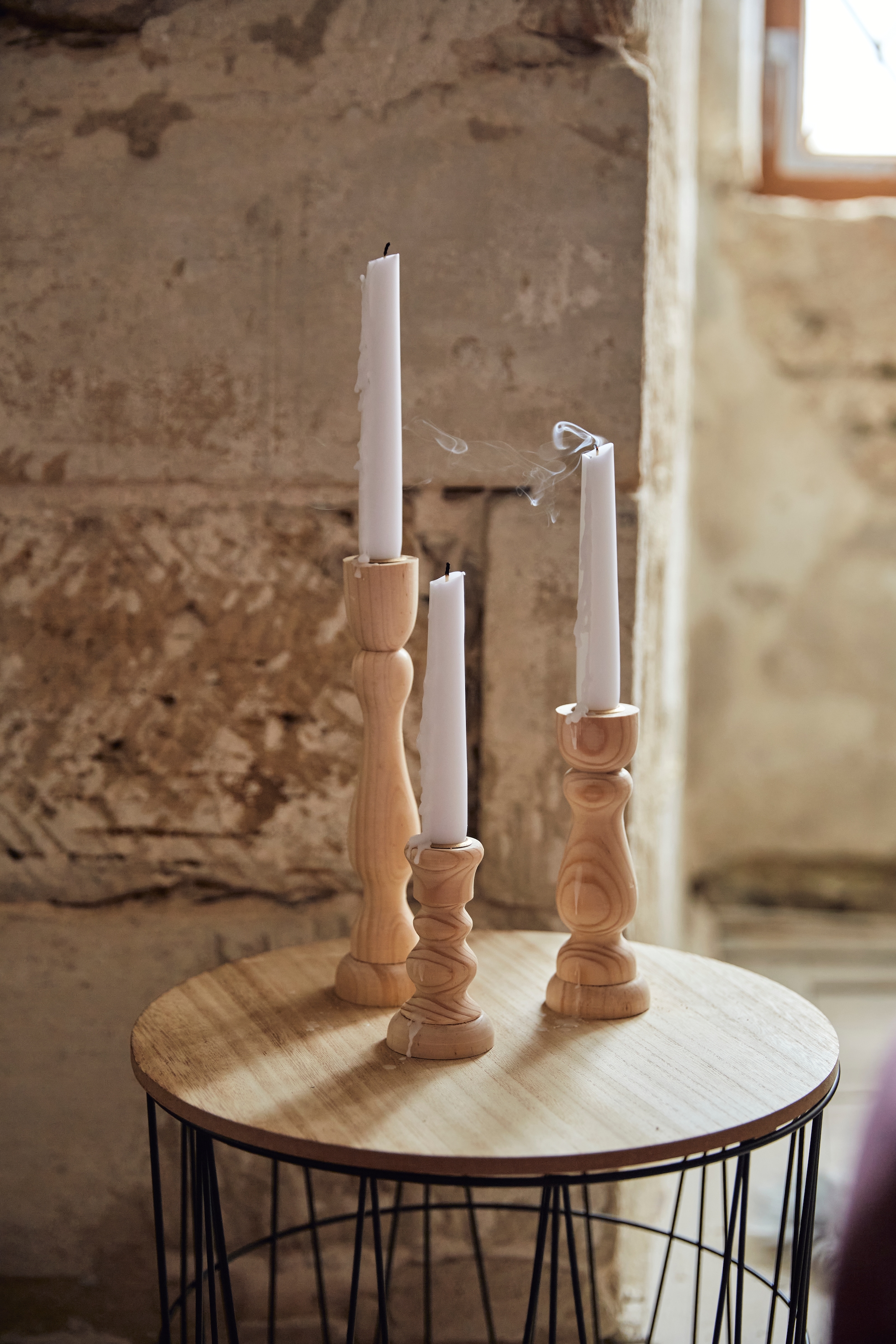 Kerzenhalter »Ricco«, (Set, 3 aus ca. + 25 Höhe cm 17 Rechnung 11 St.), Holz, + kaufen cm auf cm