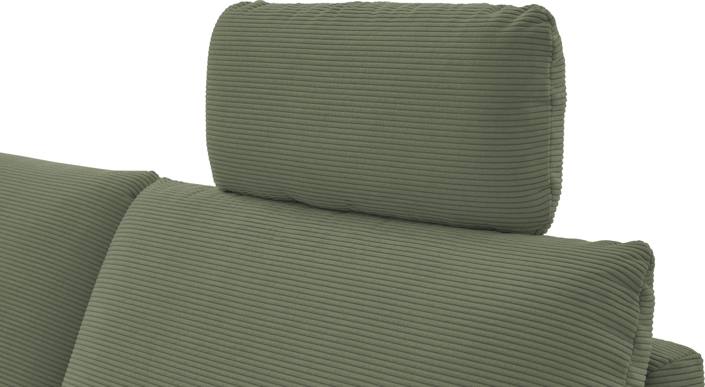 Places of Style Ecksofa »Sarsina: mit Tonnentaschen-Federkern, perfekt zum Entspannen L-Form«, inklusive 1 motorischen Relaxfunktion mit Herz-Waage-Beschlag