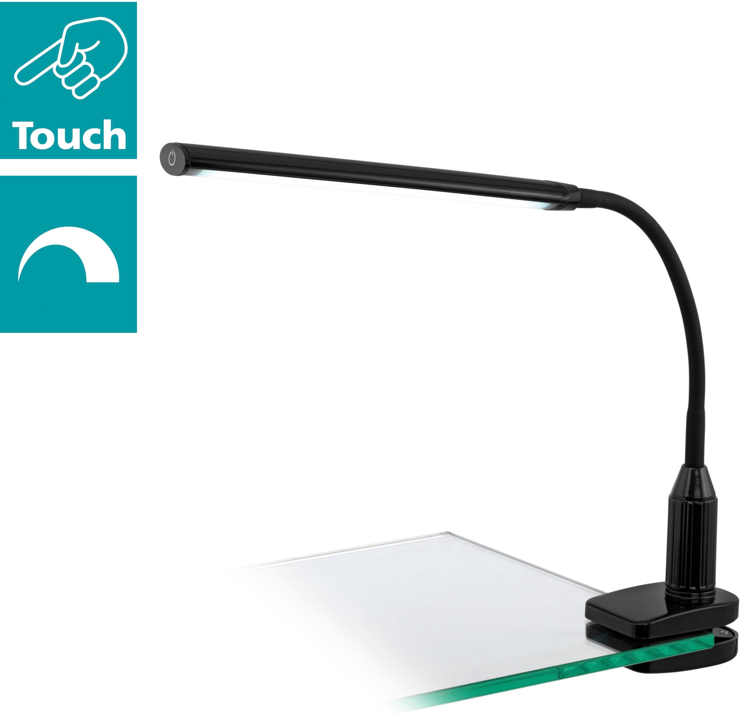 EGLO Klemmleuchte »LAROA«, 1 flammig, Leuchtmittel LED-Board   LED fest int günstig online kaufen