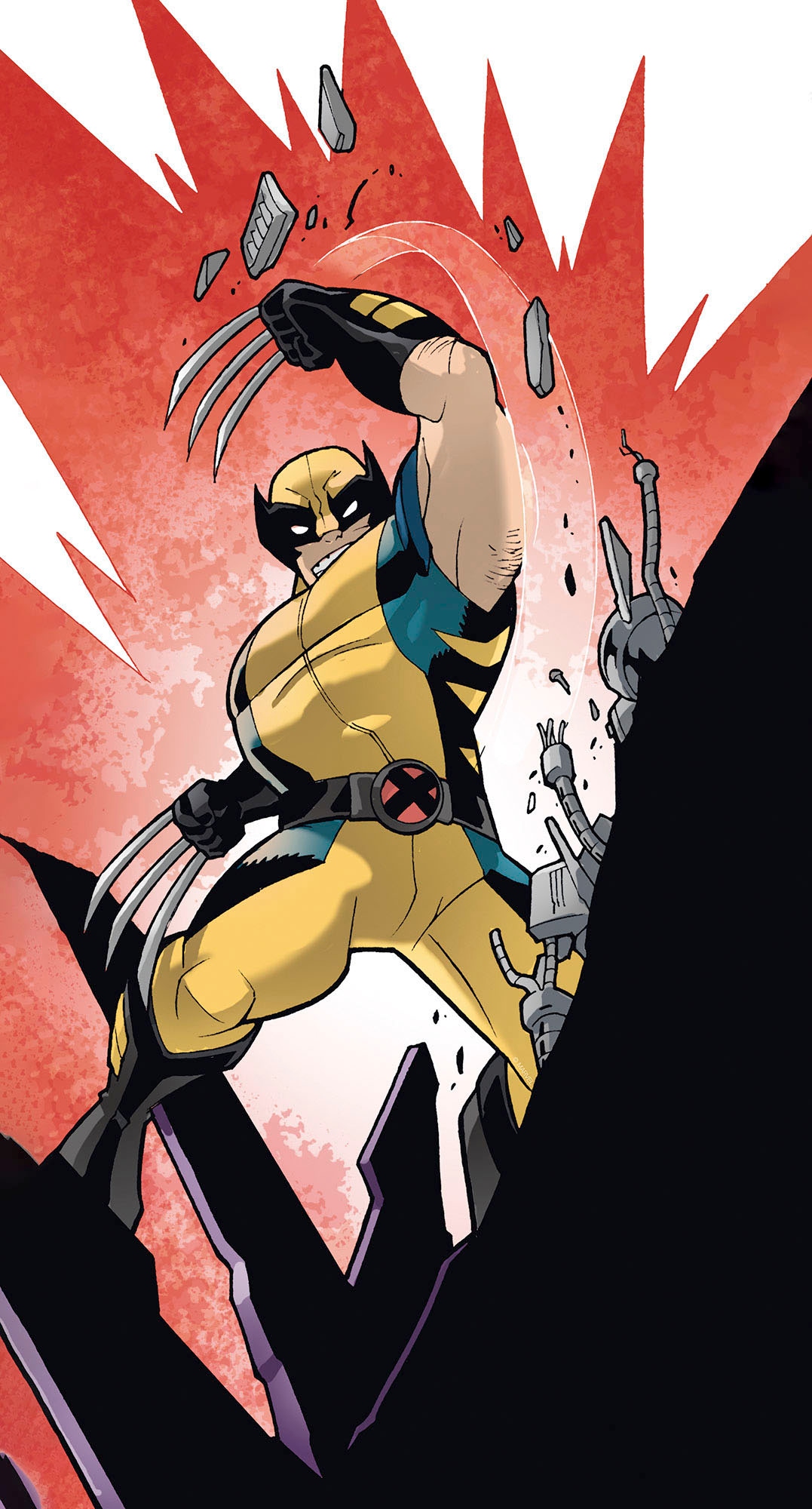 Komar Leinwandbild »X-Men Wolverine Slit - Größe 30 x 60 cm«, Disney, (1 St., 30 x 60 cm (Breite x Höhe), Keilrahmenbild mit Echtholzrahmen, Kinderzimmer