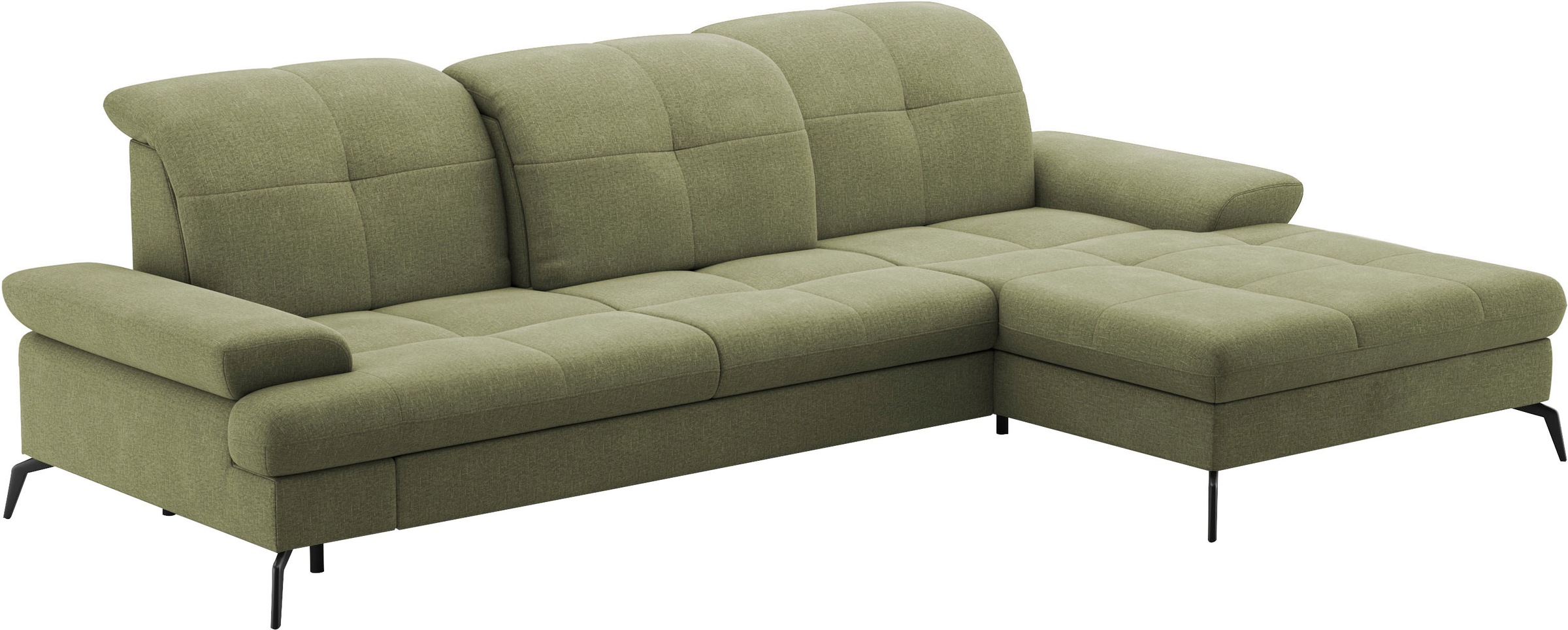 sit&more Ecksofa »Amica, L-Form, inkl. Sitztiefenverstellung & Armteilverstellung«, wahlweise mit Bettfunktion, Bettkasten und Kopfteilverstellung