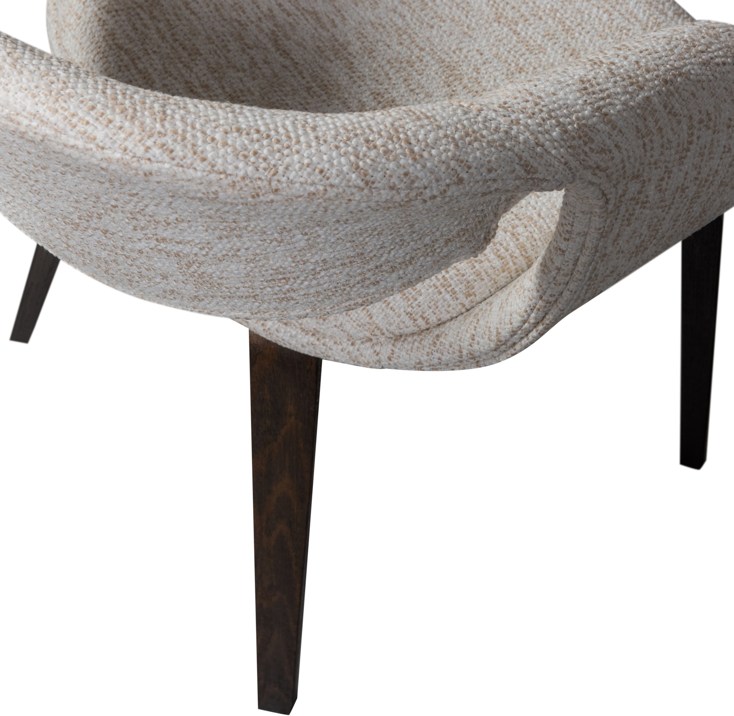 WOOOD Esszimmerstuhl »Yossi mit Gewebtem Bezug und Holzgestell B57 x T57 x H78 cm (2er-Set)« (Set) 2 Stk.Maximale Verschleißfestigkeit, Pfleiglicht, Tragkraft 136 kg