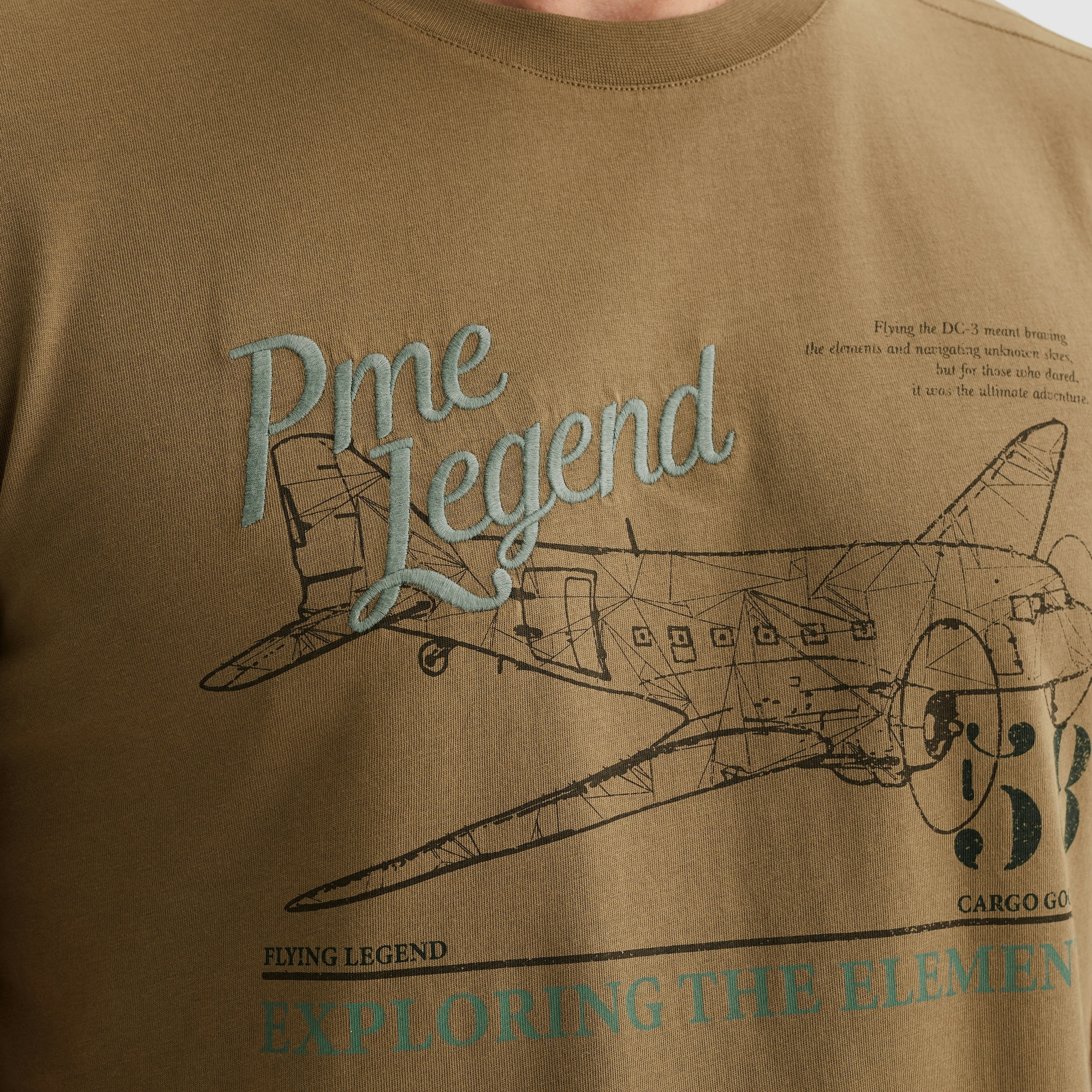 PME LEGEND T-Shirt mit Logo-Stickerei und Print