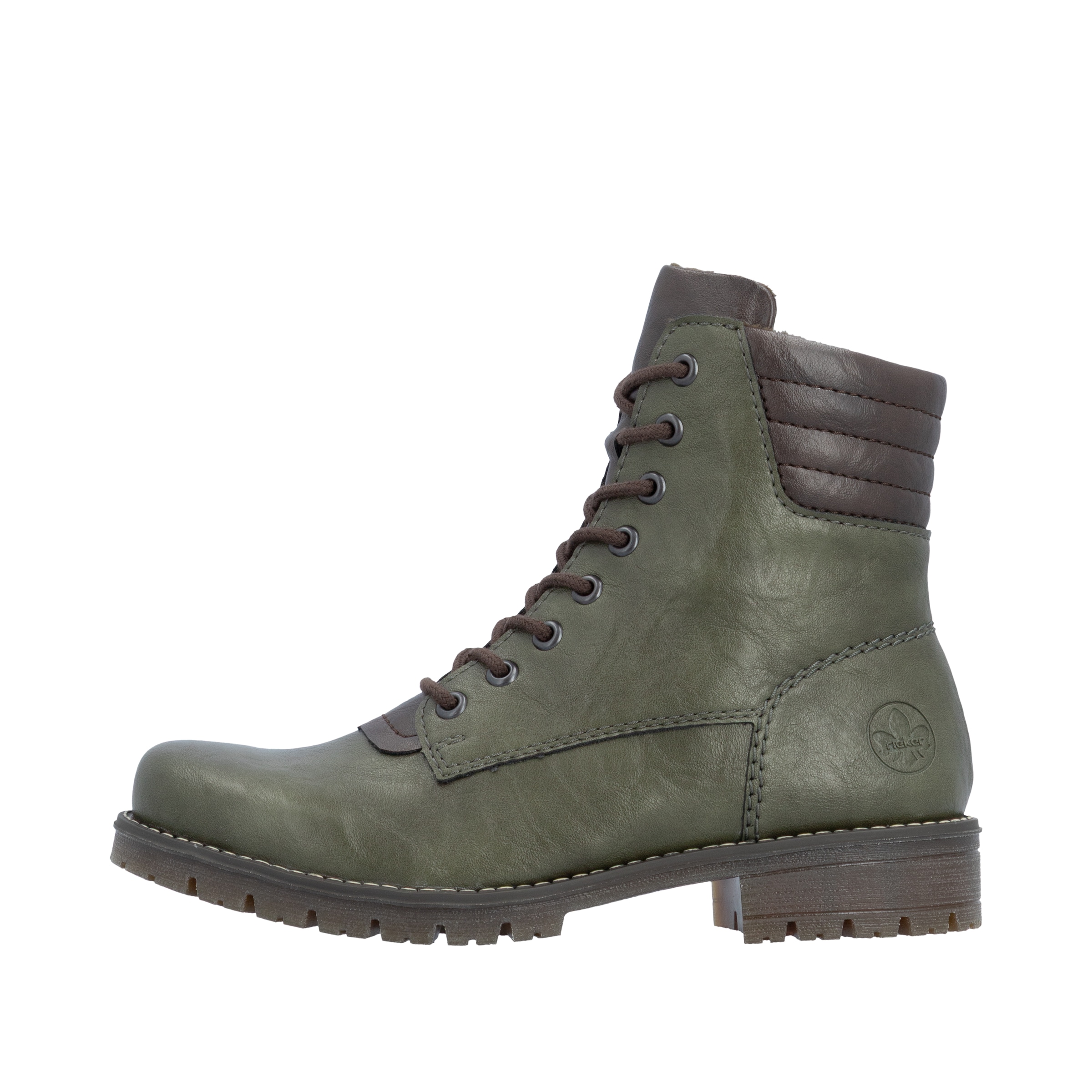 Rieker Schnürstiefelette  Schnürboots, Profilsohle, mit Blockabsatz