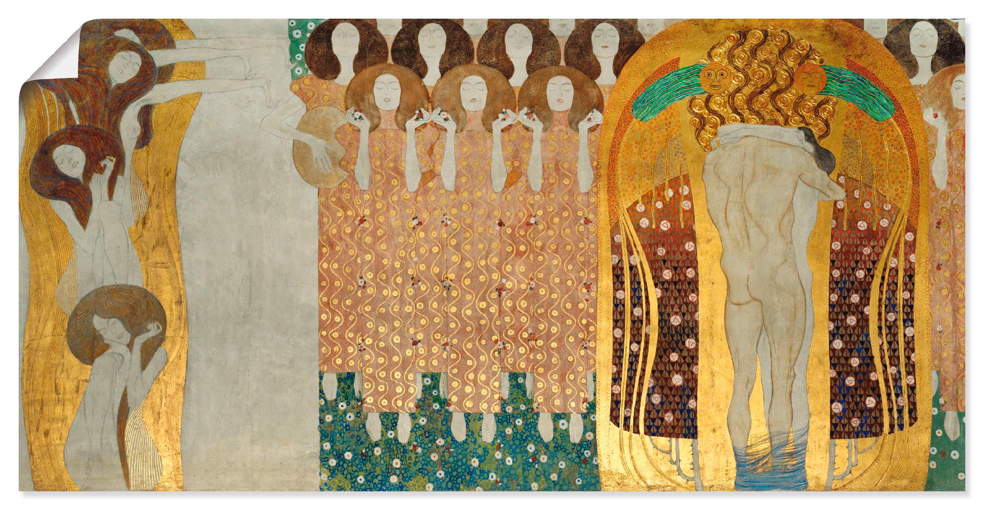 Artland Wandbild »Beethovenfries« Gruppen & Familien 1 Stk. tlg. als Leinwa günstig online kaufen