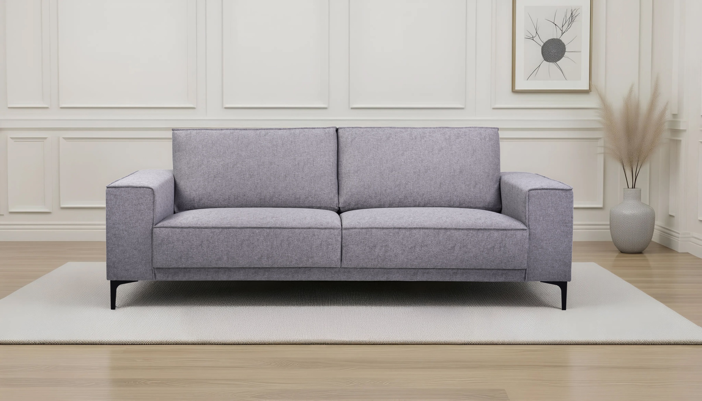 OTTO home 3-Sitzer »3er Sofa Oland, Struktur, Flachgewebe, Luxus-Microfaser günstig online kaufen