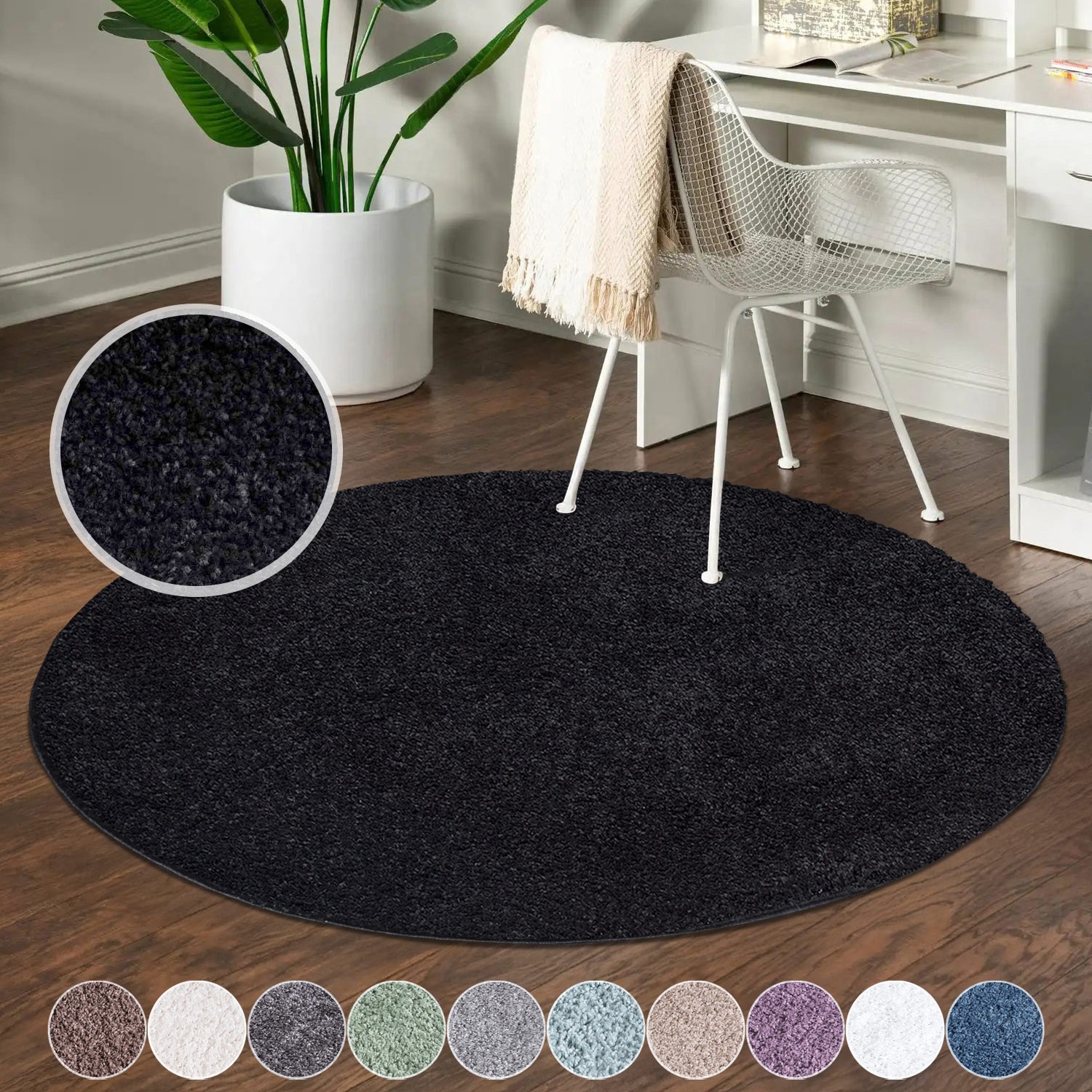 Carpet City Hochflor-Teppich »City Shaggy«, rund, 30 mm Höhe, Teppich Langf günstig online kaufen
