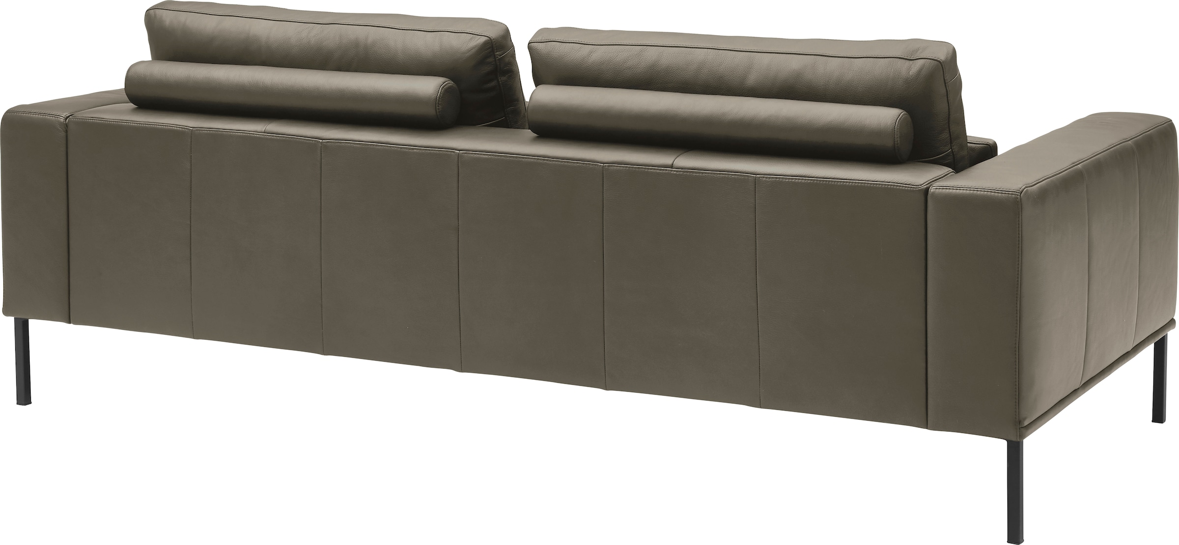 Musterring 3-Sitzer »JustB!PM100« wahlweise mit Nierenkissen und mot. Sitzauszug, Metallfuß in schwarz