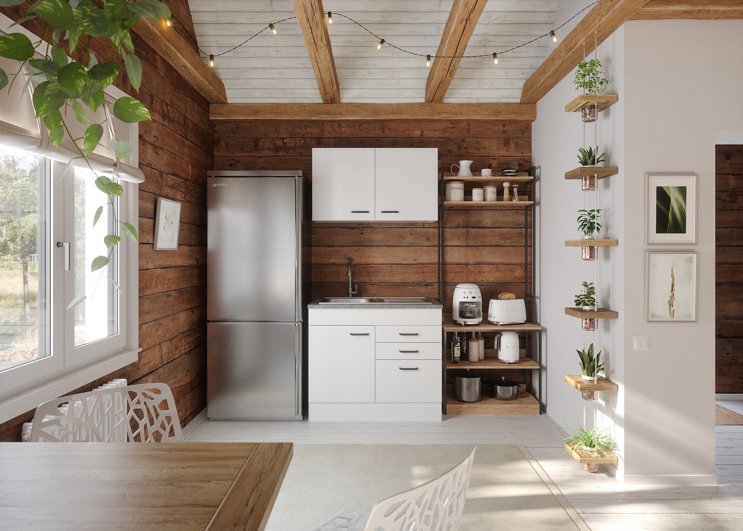 OPTIFIT Pantryküche »OPTImulti« Breite 100 cm, Tiefe 60 cm, mit Edelstahlspüle