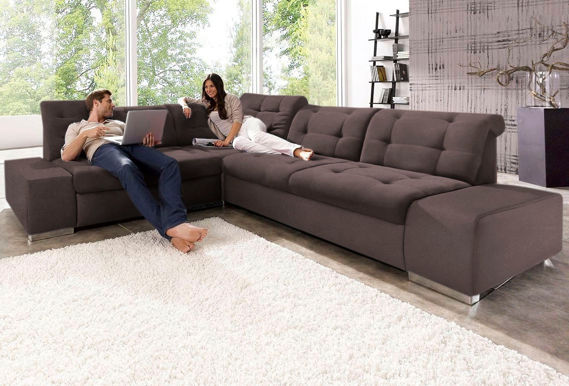 sit&more Ecksofa »Pale L-Form« inklusive Kopfteilverstellung, wahlweise mit günstig online kaufen